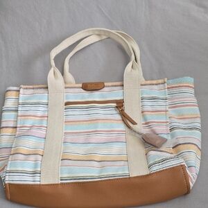 Rosetti Striped Canvas Tote Bag
